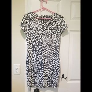 Leopard print forever 21 mini dress medium